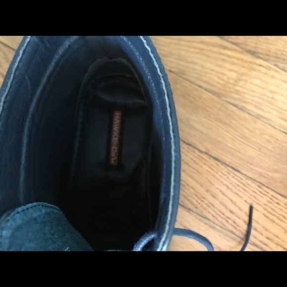 Men's Hawke & Co. dark blue dress boots - Picture 3 of 4